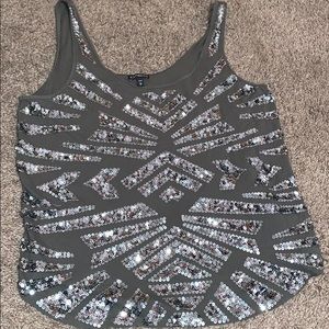 Express sequin tank top.